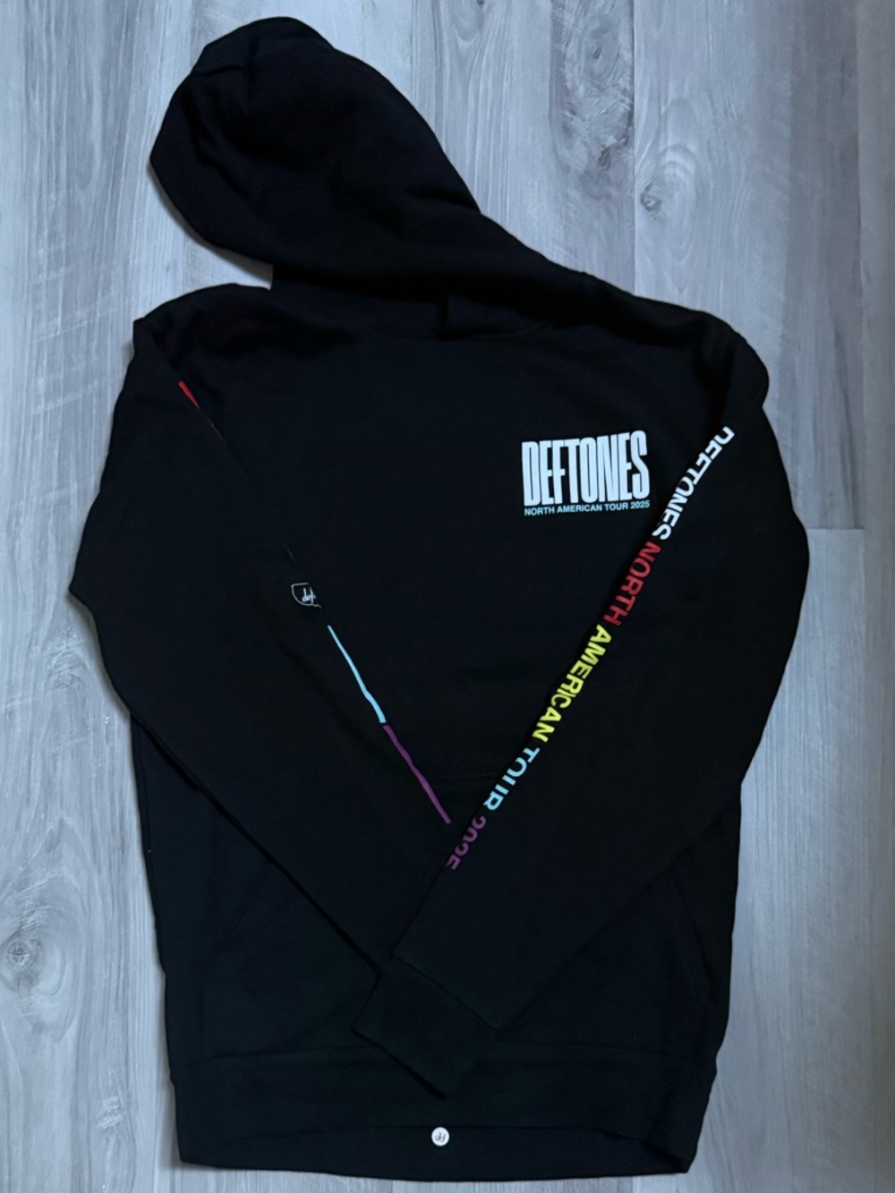 Deftones North American Tour 2025 Black Hoodie Small